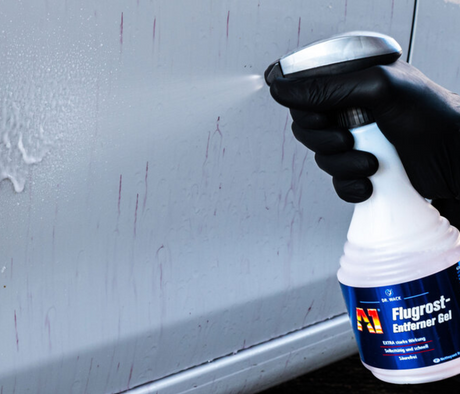 Detailing1 Dr. Wack A1 Flugrost-Entferner Gel décontaminant ferreux en application