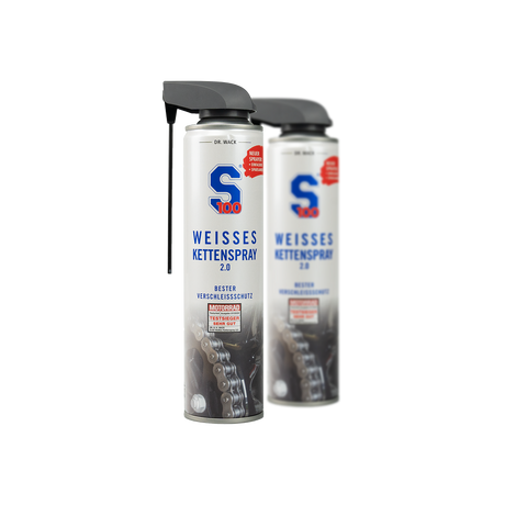 "S100" Weisses Kettenspray 2.0 für Motorrad (Weiß)