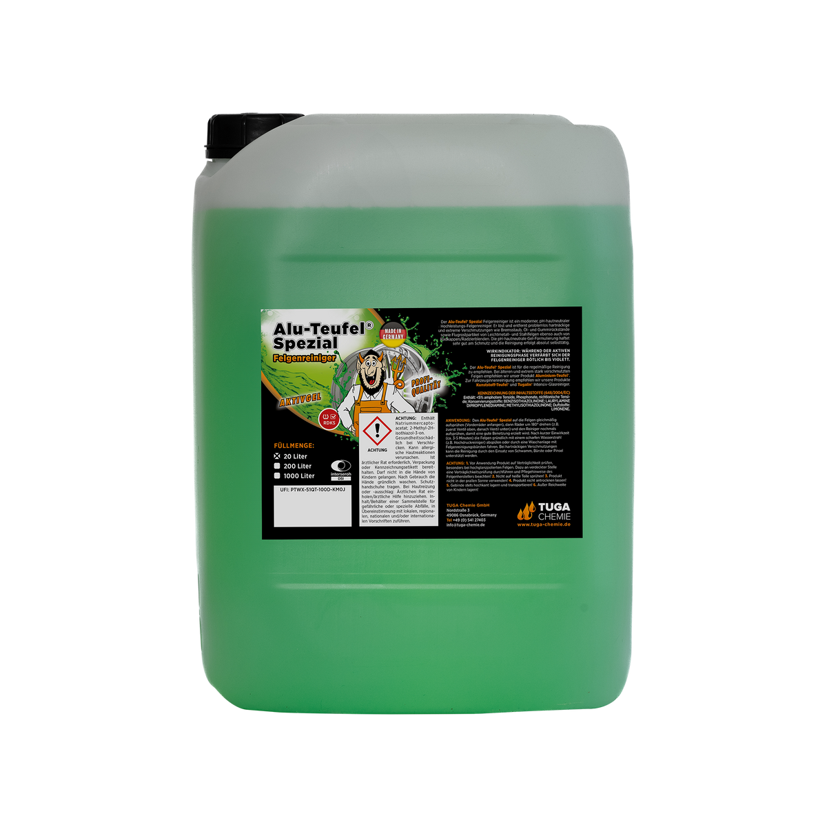 Alu-Teufel "Spezial"® (Vert) Nettoyant jantes