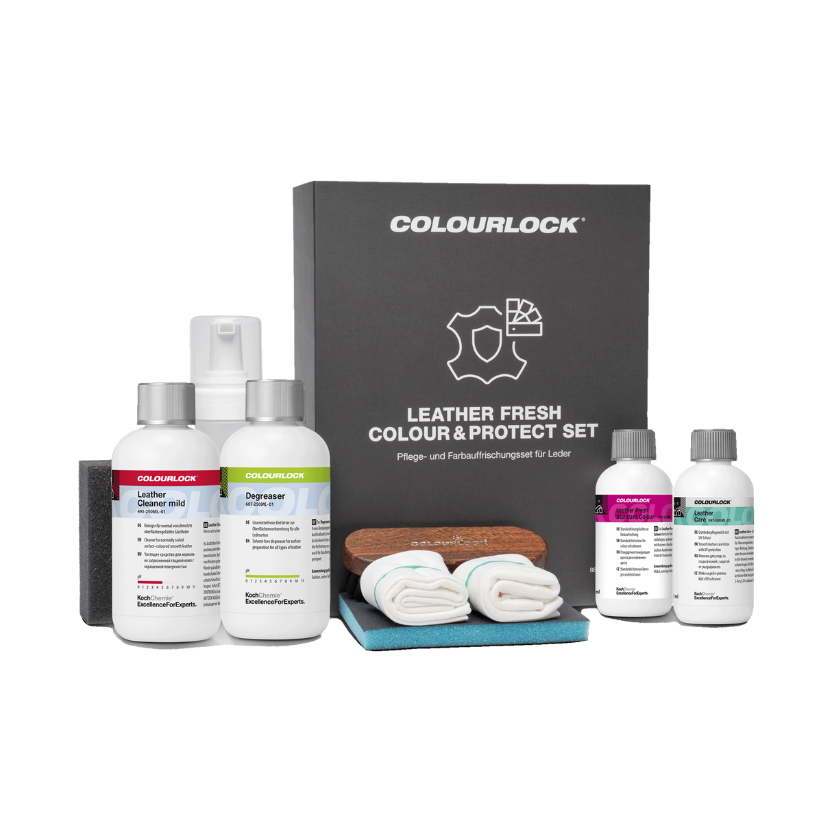COLOURLOCK "Leather Care Sets" (Fiat) — Pflege & Reparatur Sets für Fiat — Colour & Protect Set