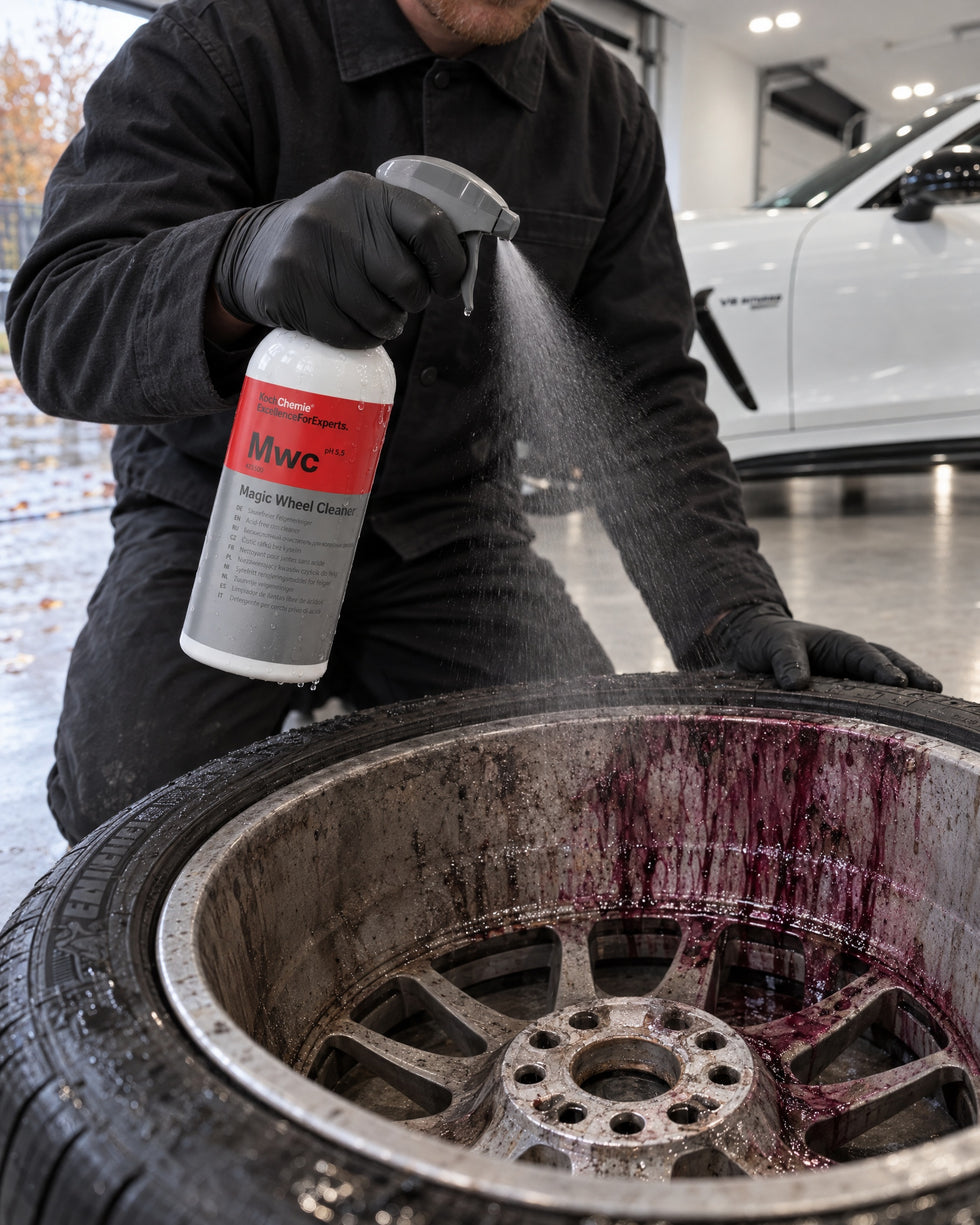 Detailing1 Hero: Wheel cleaners — Cleaning the inner wheel barrel with the wheel off (Mobile)