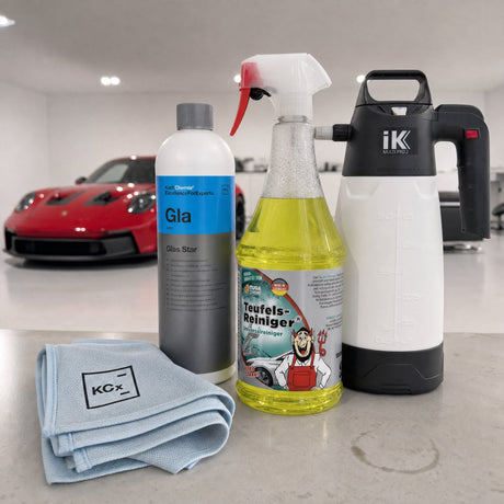 Detailing1 Auto-Reinigungsset "Innenraum" — TUGA Chemie Teufels-Reiniger® 1 Liter + Koch-Chemie Glas Star „Gla“ 1 Liter + Pro