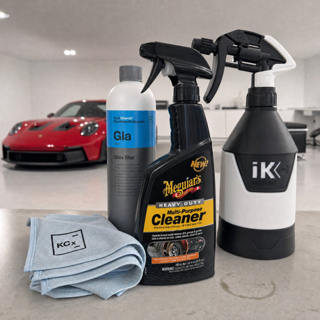 Detailing1 Auto-Reinigungsset "Innenraum" — Meguiar's HEAVY DUTY Multi Purpose Cleaner 709 ml + Koch-Chemie Glas Star „Gla“ 1