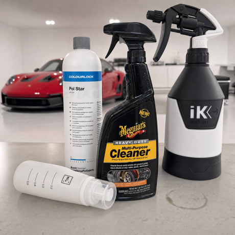 Detailing1 Auto-Reinigungsset "Innenraum" — Meguiar's HEAVY DUTY Multi Purpose Cleaner 709 ml + COLOURLOCK „Pol Star“ 1 Liter