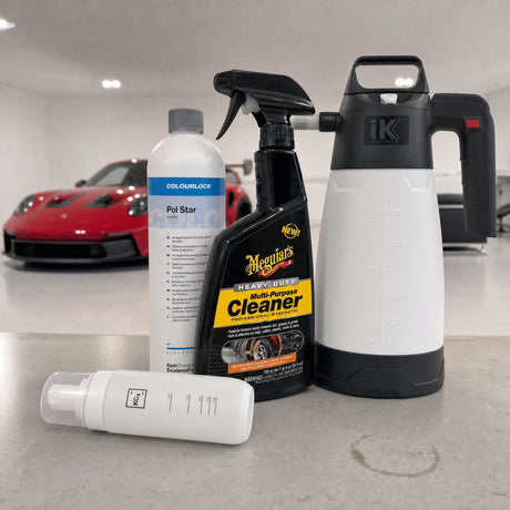 Detailing1 Auto-Reinigungsset "Innenraum" — Meguiar's HEAVY DUTY Multi Purpose Cleaner 709 ml + COLOURLOCK „Pol Star“ 1 Liter
