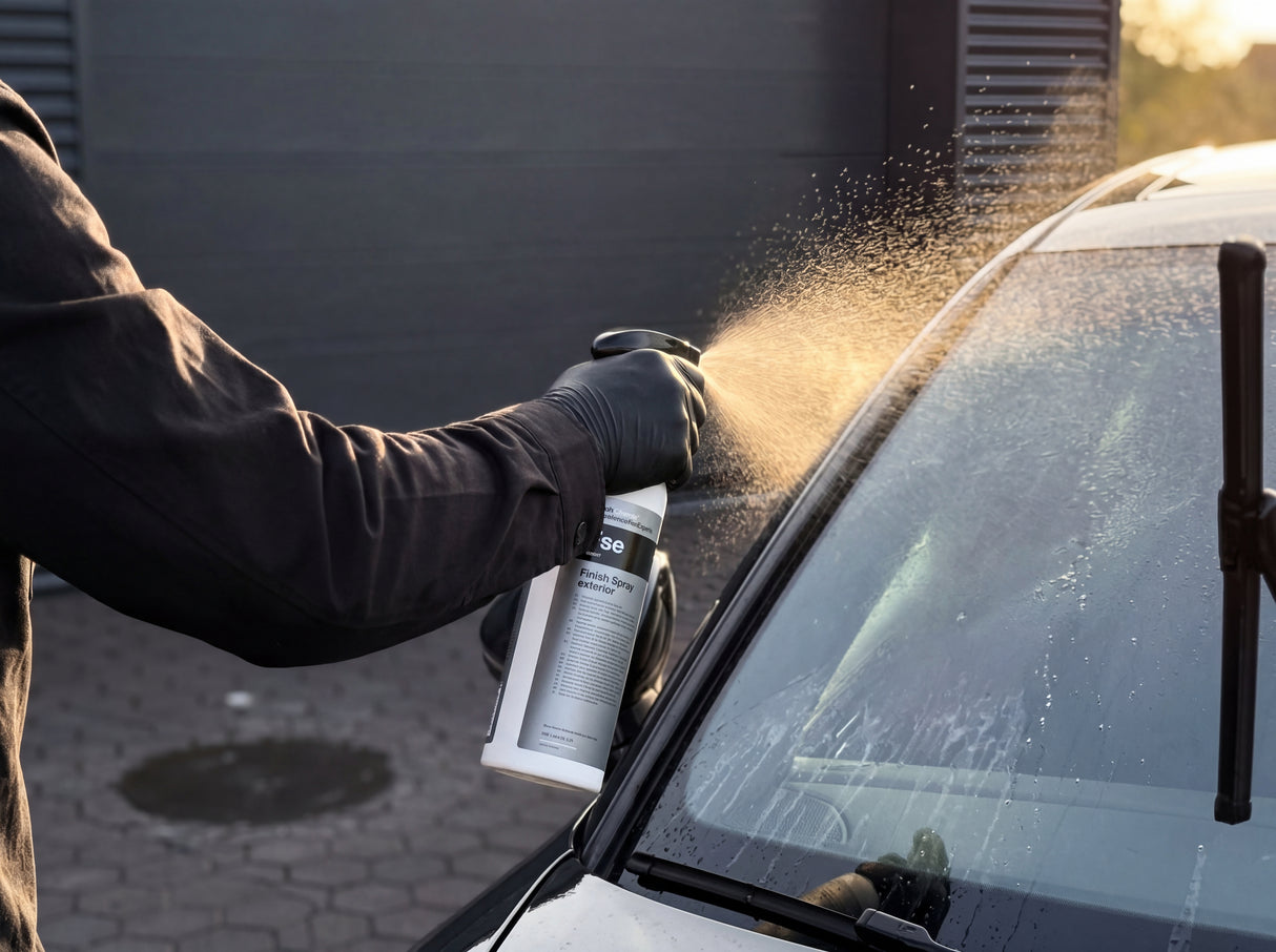 Koch-Chemie FSE Anwendung auf Autolack mit Mikrofasertuch