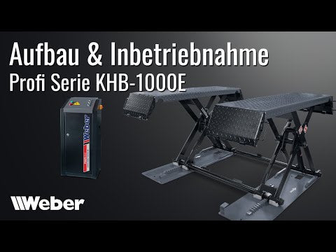 Scherenhebebühne "KHB-1000E" Weber-Profi-Serie bis 3000kg